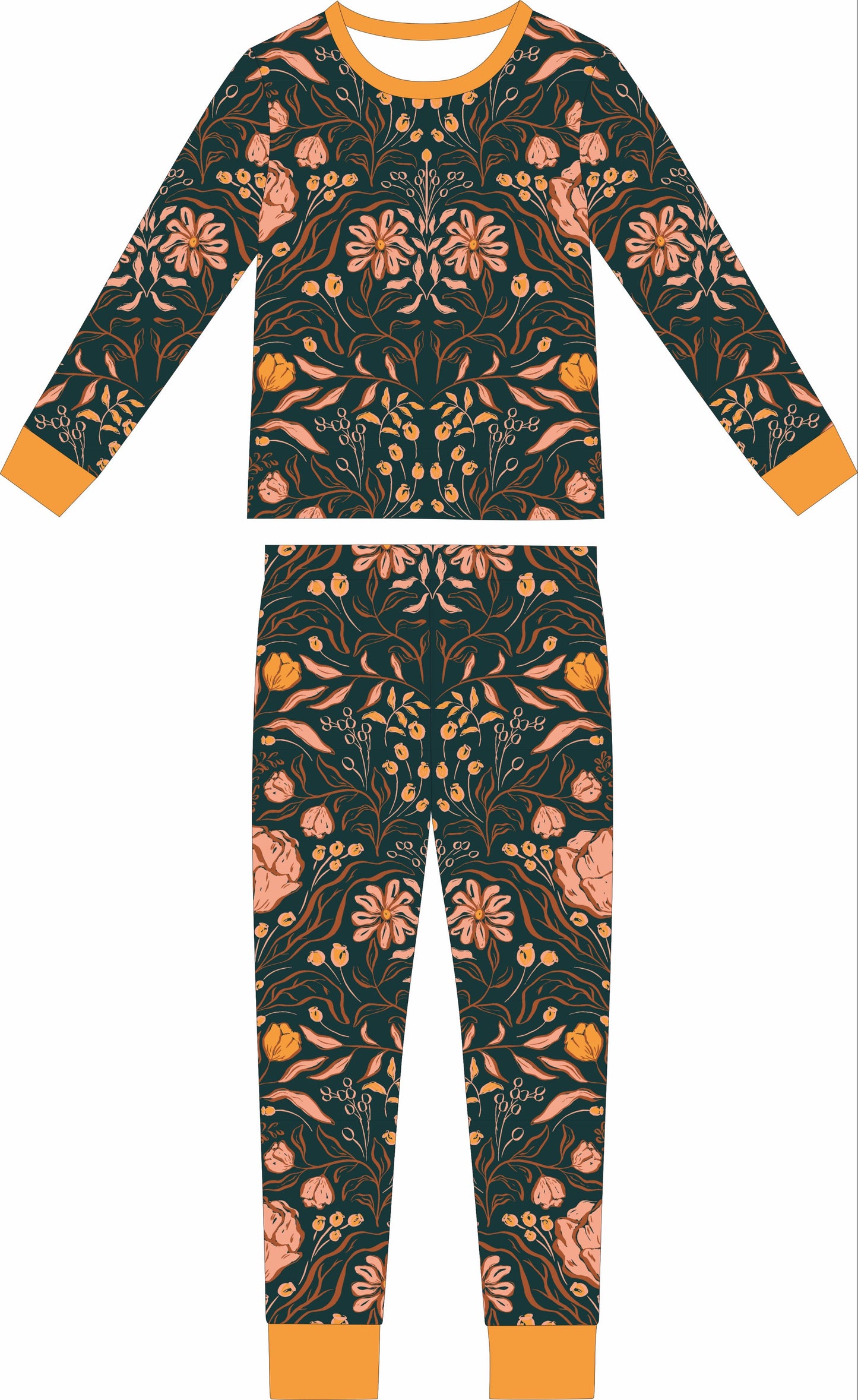 Convertible Two-Way Ruffled Zipper One Piece | Mustard Floral