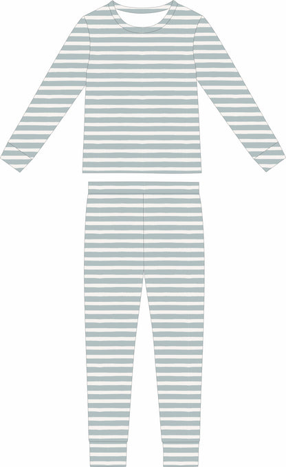 Convertible Two-Way Ruffled Zipper One Piece | Vintage Stripe