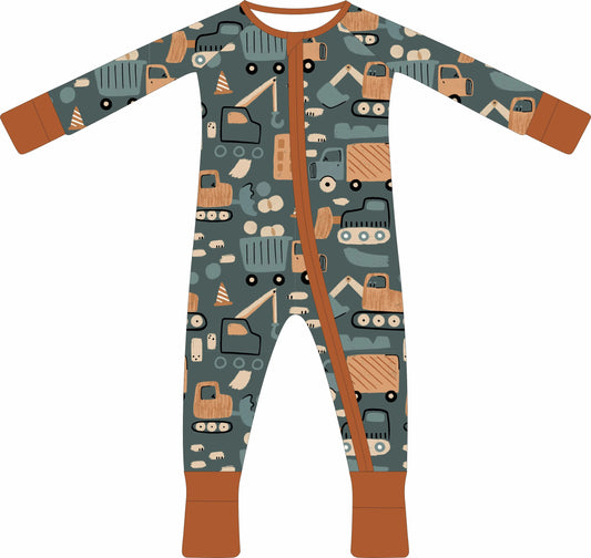 (PREORDER) Convertible Two-Way Ruffled Zipper One Piece | Construction