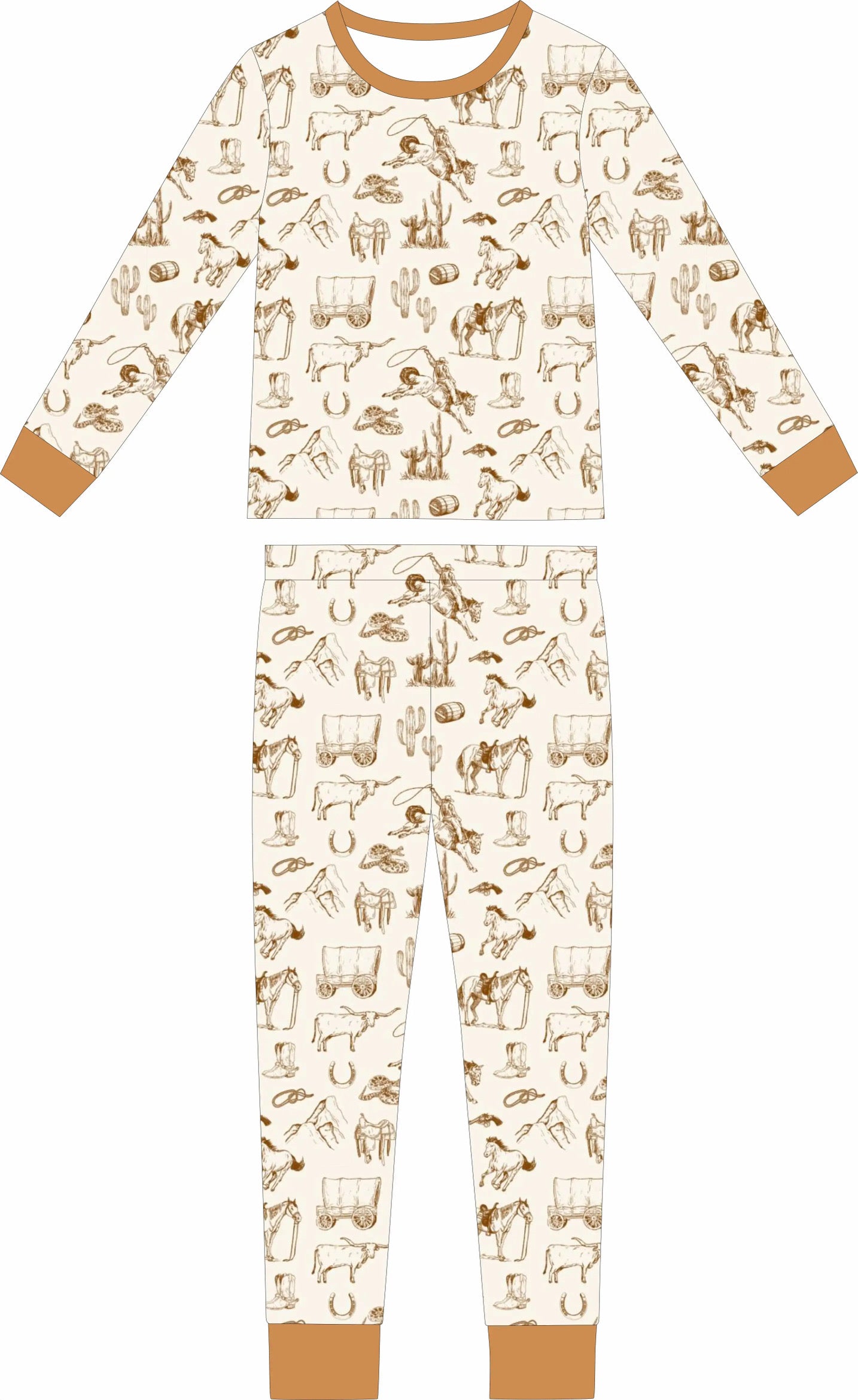 (PREORDER MARCH) Bamboo Loungewear | Camel Cowbaby