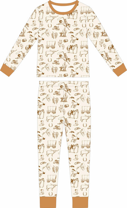 (PREORDER MARCH) Bamboo Loungewear | Camel Cowbaby
