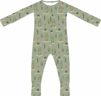 Convertible Two-Way Ruffled Zipper One Piece | Cactus