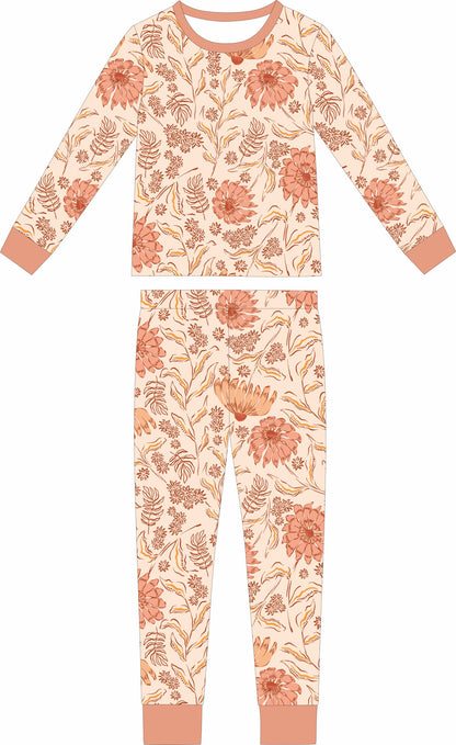 Convertible Two-Way Ruffled Zipper One Piece | Coral Floral