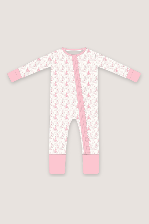 (PREORDER MARCH) Bamboo Ruffle Loungewear | Toile Cowgirl