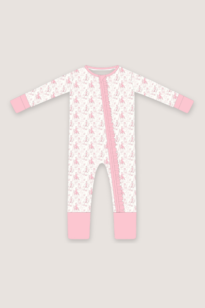 (PREORDER MARCH) Bamboo Ruffle Loungewear | Toile Cowgirl