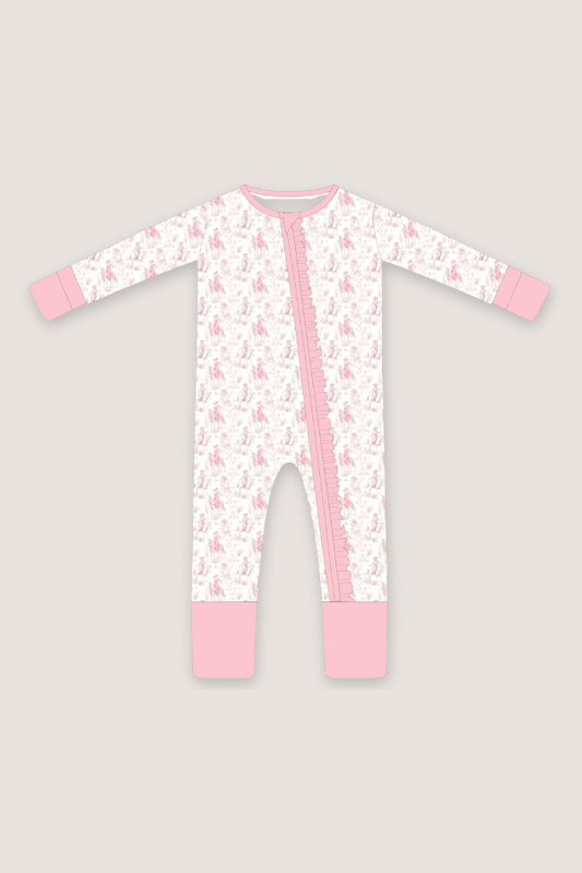 (PREORDER MARCH) Bamboo Ruffle Loungewear | Toile Cowgirl